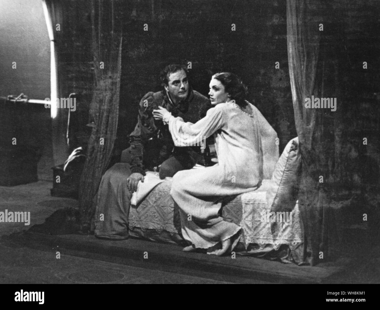Katherine Cornell in Romeo und Julia Stockfoto