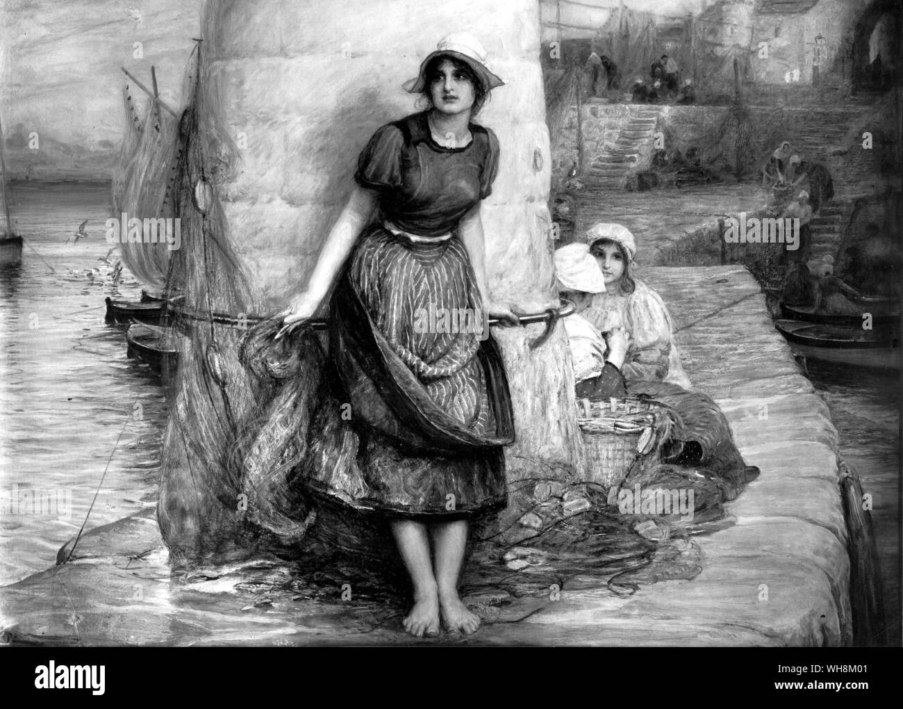 Ein Gemälde aus edwardianischer Zeit Stockfoto