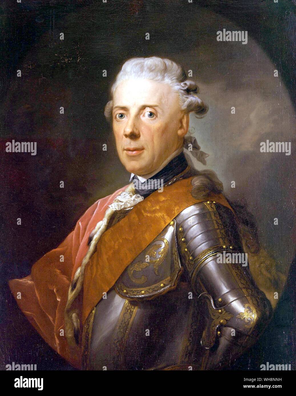 Prinz Heinrich von Preußen. Gemälde von Anton Graff Stockfoto