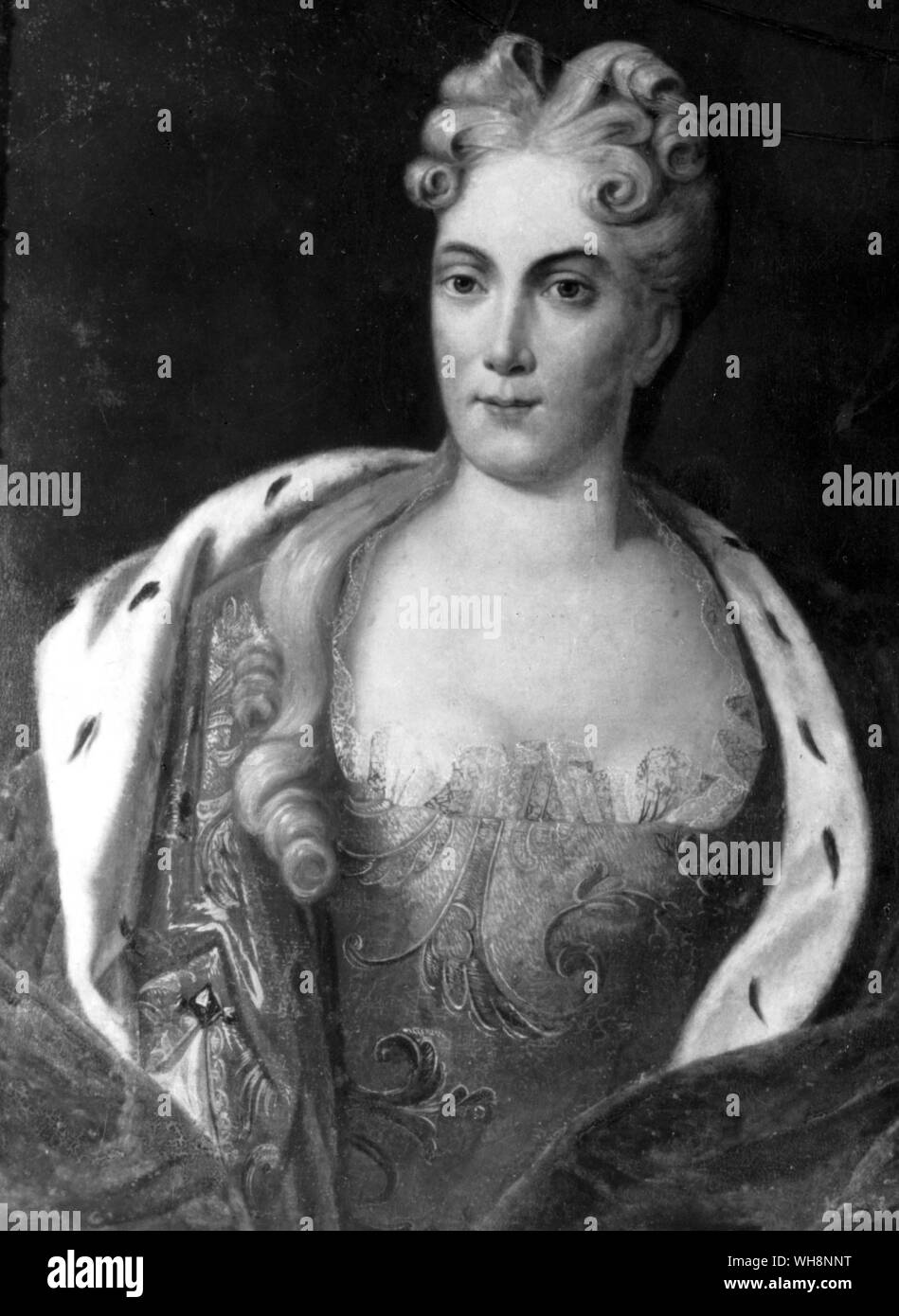 Die Gräfin Bentinck. Gemälde eines unbekannten Künstlers Stockfoto