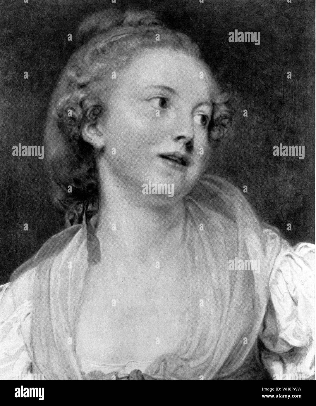 Mme Greuze von Jean-Baptiste Greuze Stockfoto