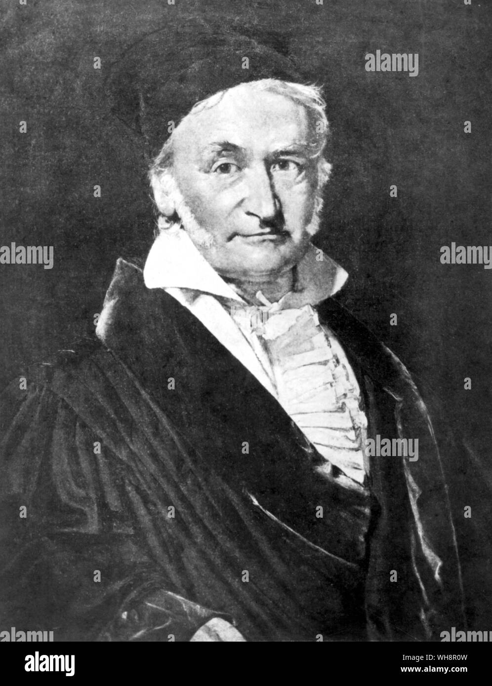 C F Gauss. Deutsche Mathematiker und Physiker Stockfoto