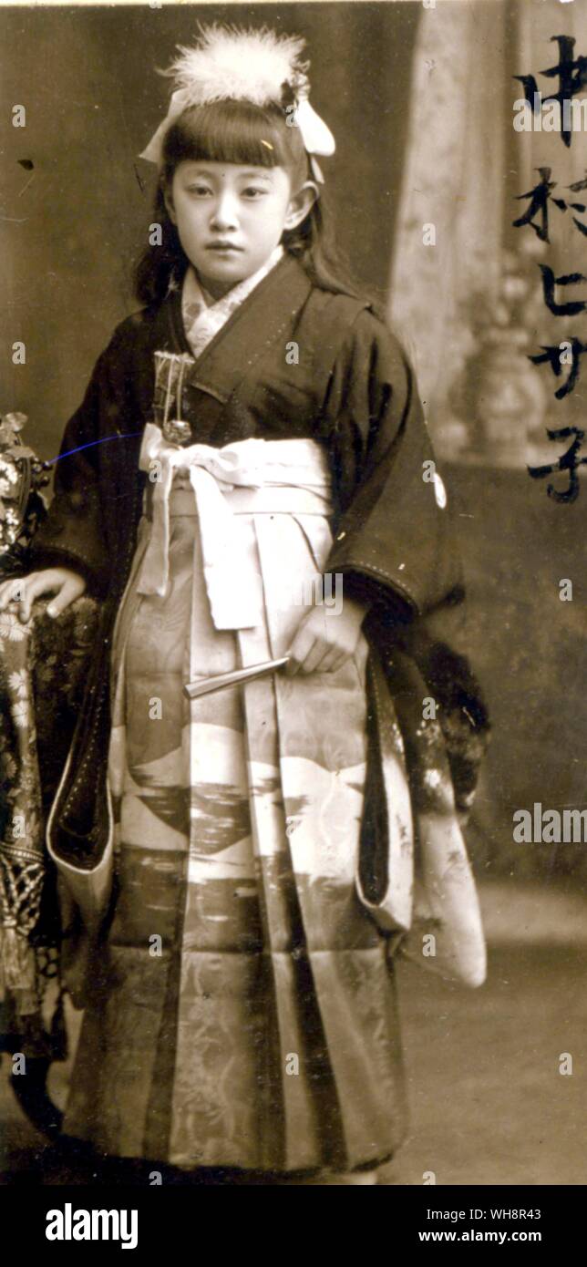 Japanische Mädchen Namen Hisako Nakamura. 1905. Stockfoto