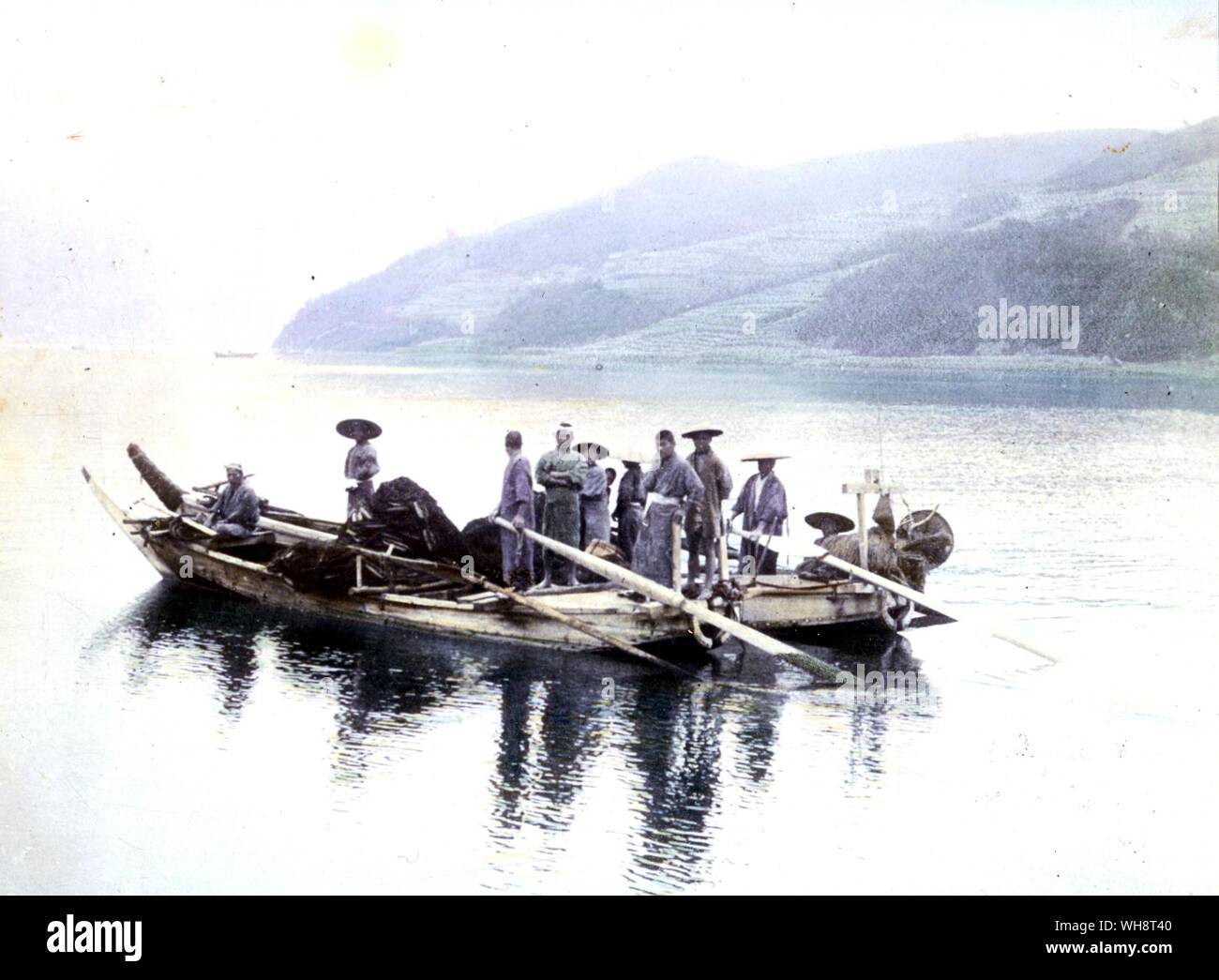 Japanische Boote. 1900. Stockfoto