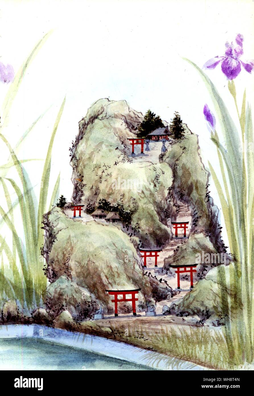 Eine 'Insel' rock garden. 1901. Stockfoto