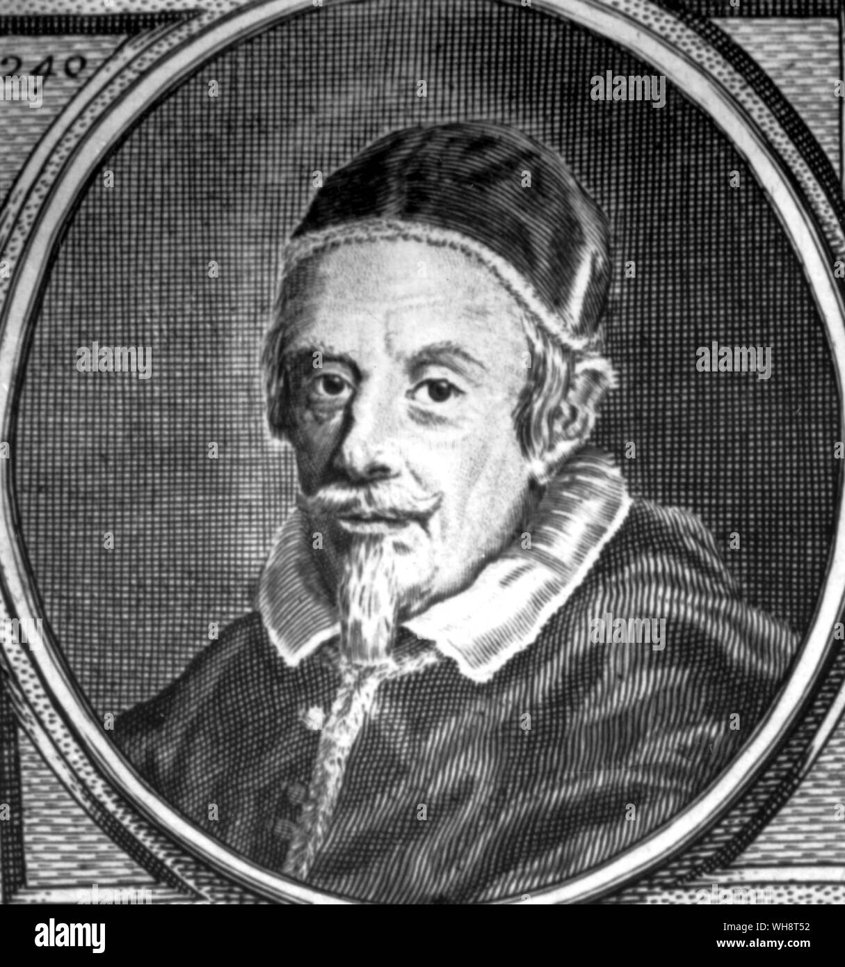 Italienische Papst Clemens X 1590-1676 Stockfoto