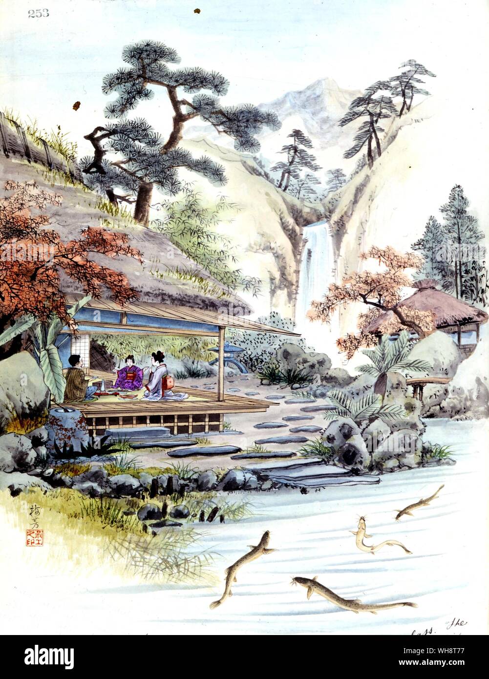 Ein japanisches Teehaus. 1903. Stockfoto