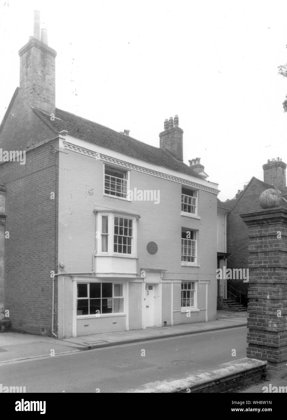 College St. Winchester, wo Jane Austen gestorben Stockfoto