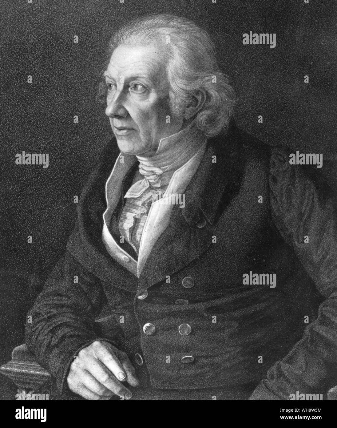 Professor Karl Zelter (1758-1832) 1826 Felix Mendelssohns Lehrer der Harmonielehre, Kontrapunkt und Komposition und Generaldirektor der seine musikalischen Studien Stockfoto