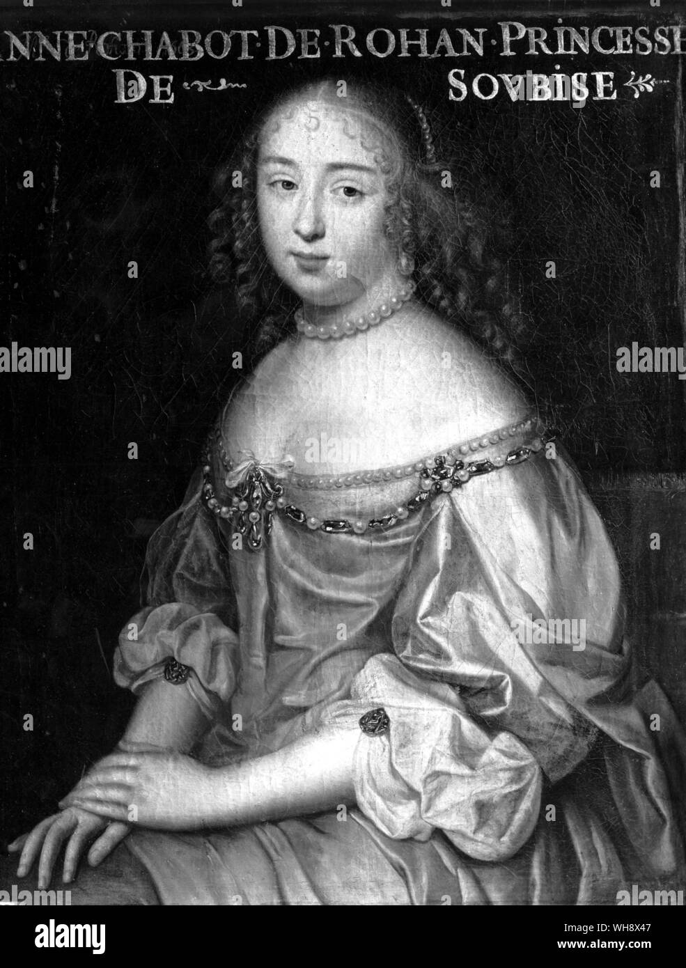 Anne de Rohan-Chabot, Princesse de Soubise, französische Schule, 17. Stockfoto