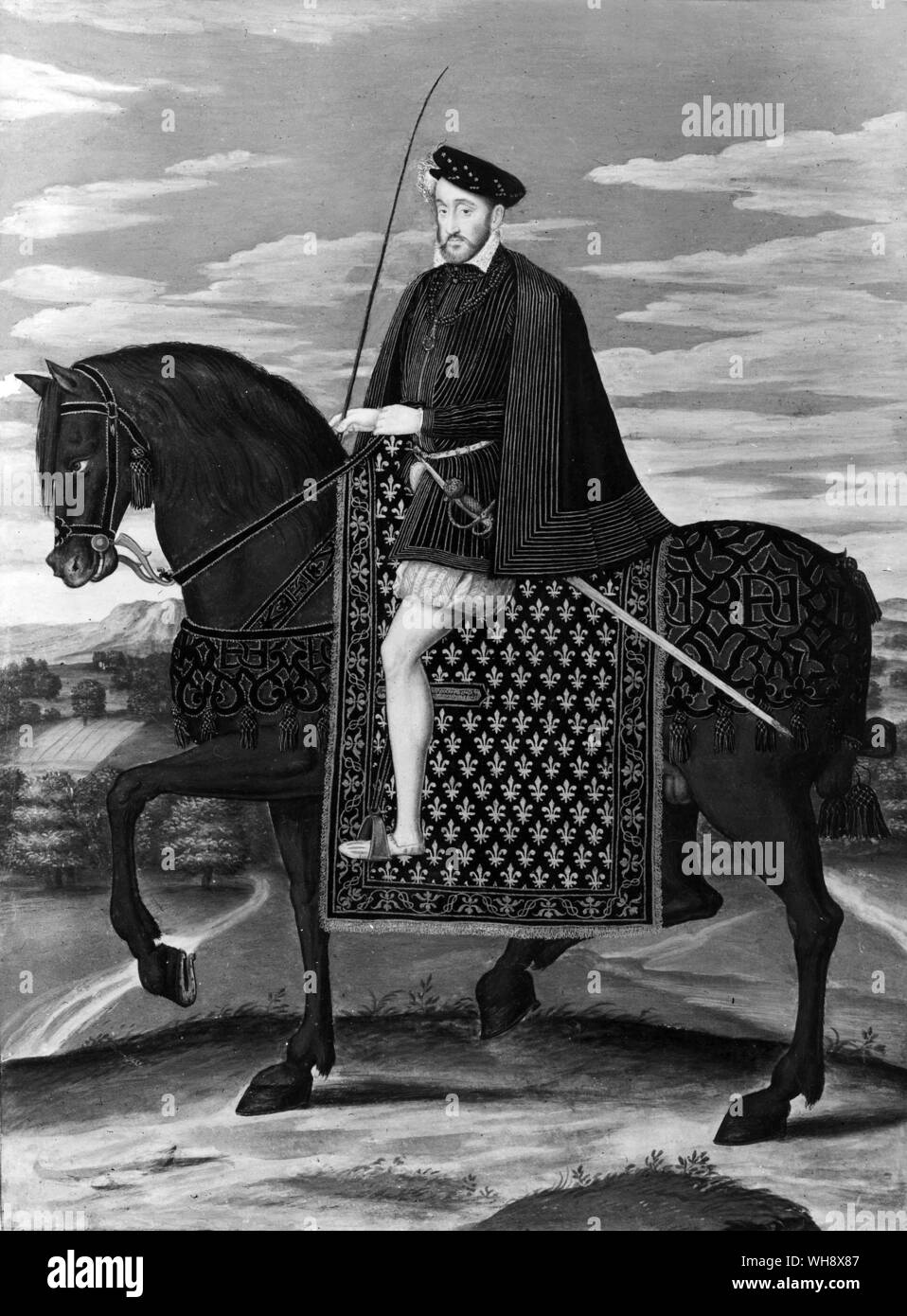 Henri II Francois Clouet, 1516-1572. Stockfoto