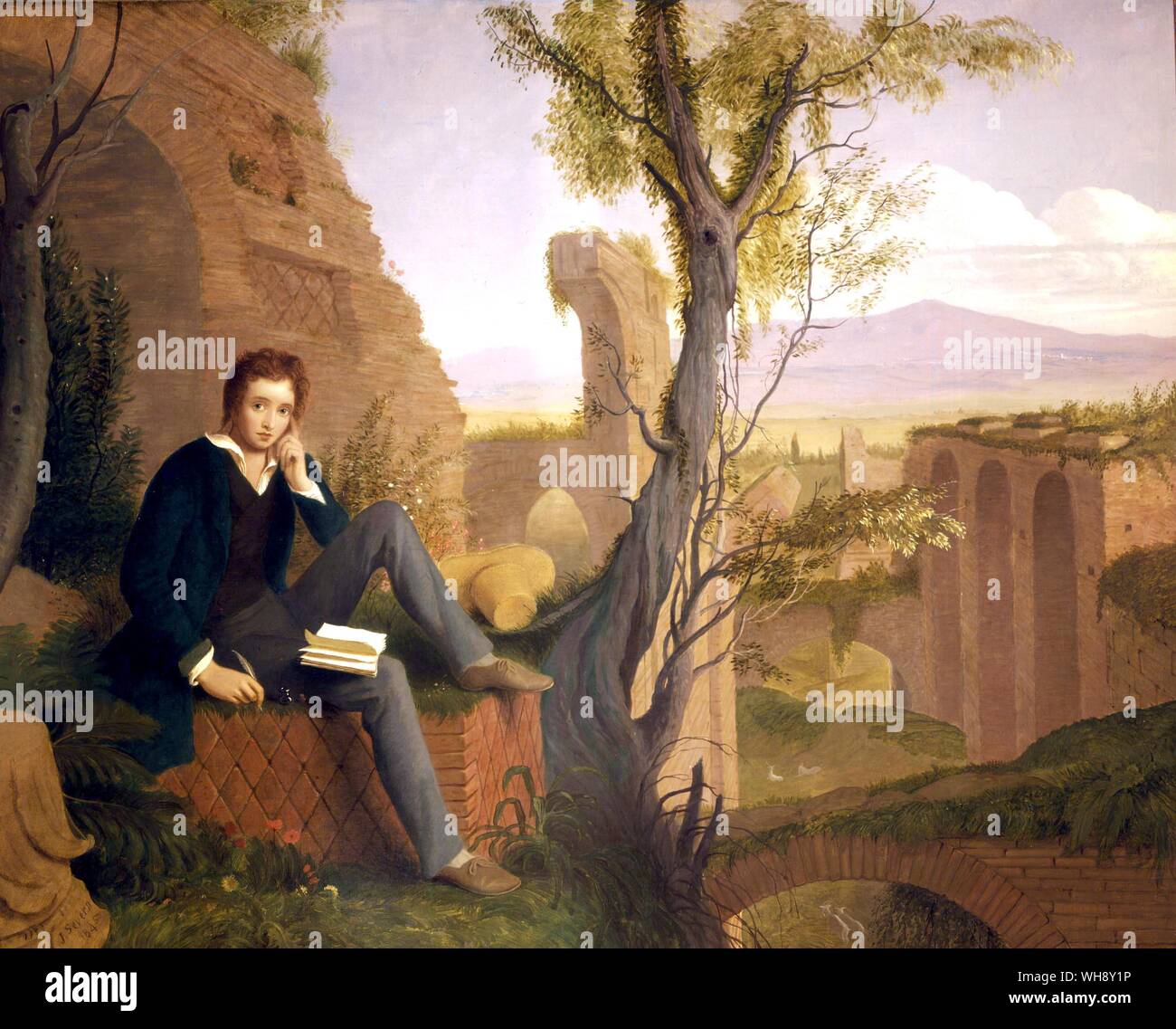 Percy Bysshe Shelley (1792-1822), englischer Lyriker und Schriftsteller eine führende Figur in der romantischen Bewegung Stockfoto
