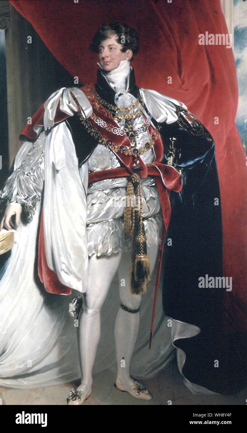 George IV 1762-1830 König von Großbritannien und Irland und von Hannover Stockfoto
