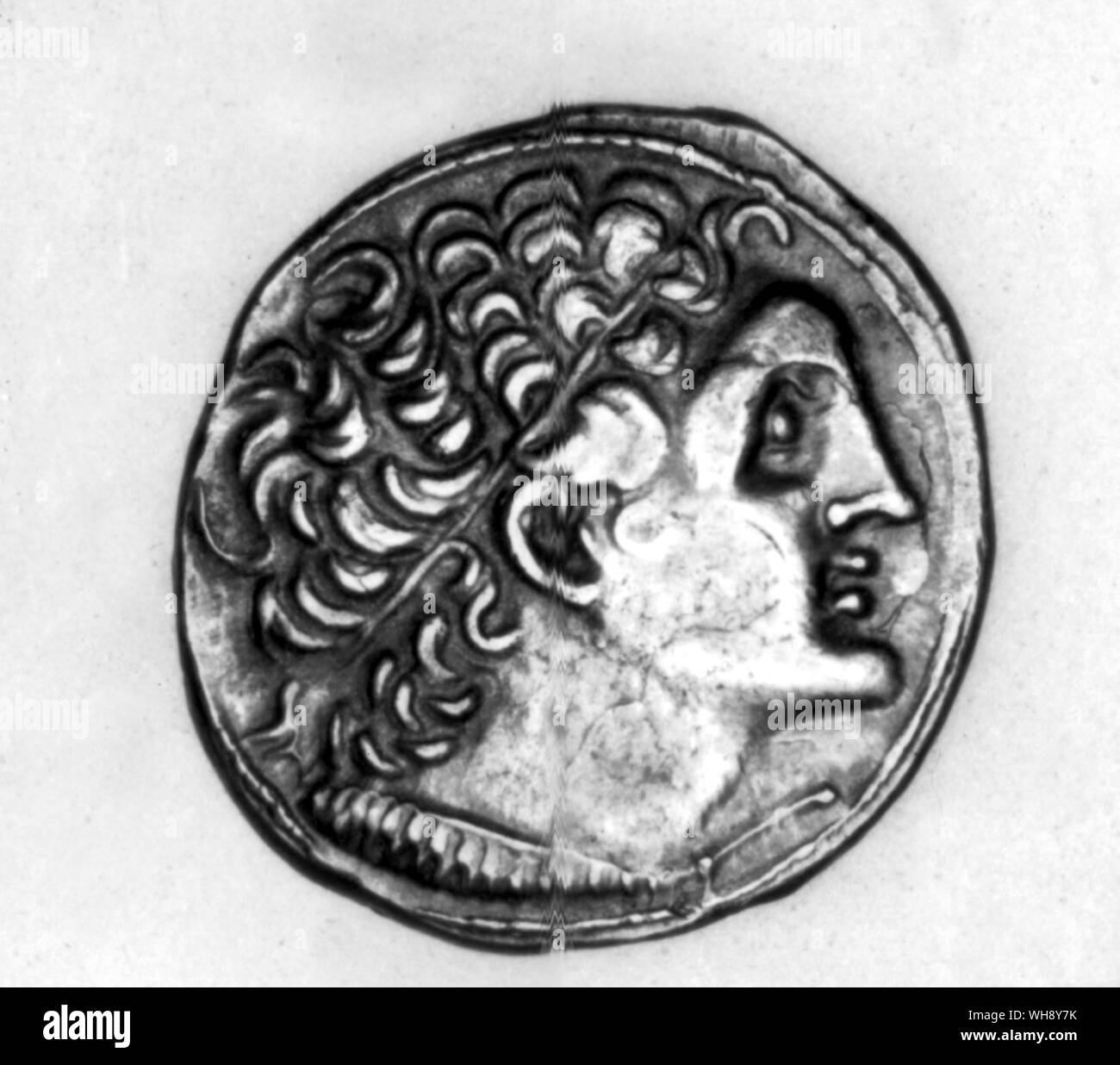 Ptolemaios Auletes, Cleopatra's Vater auf eine Münze.. Stockfoto