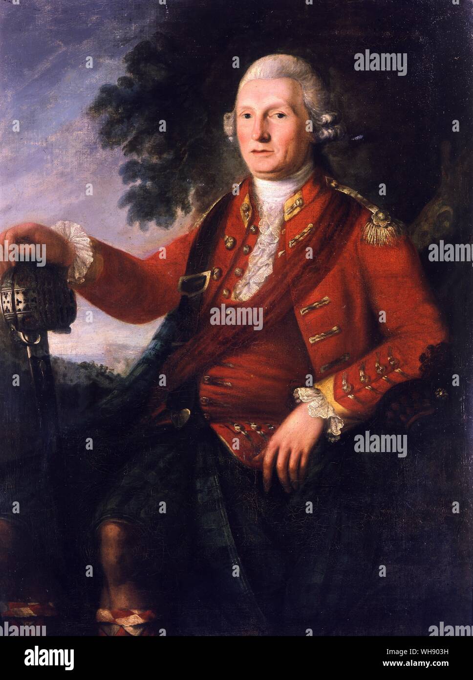 George 3. Lord Reay tragen Highland Uniform Stockfoto