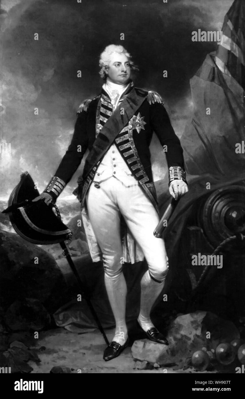 Der Herzog von Clarence, später Wilhelm IV., der Sailor König, war einer von vielen und unterschiedlichen Gäste Merton im Herbst 1805 zu besuchen. Stockfoto