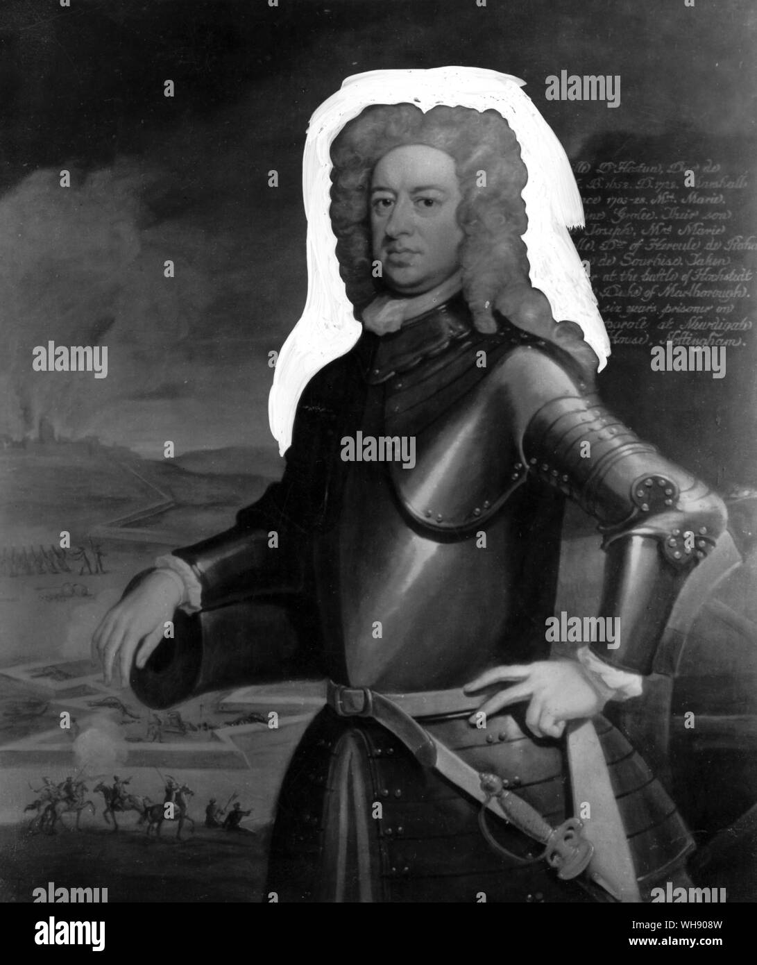 Camille d'Speichergruppe de La Baume, Duc de Tallard (1652-1728), Malerei Stockfoto