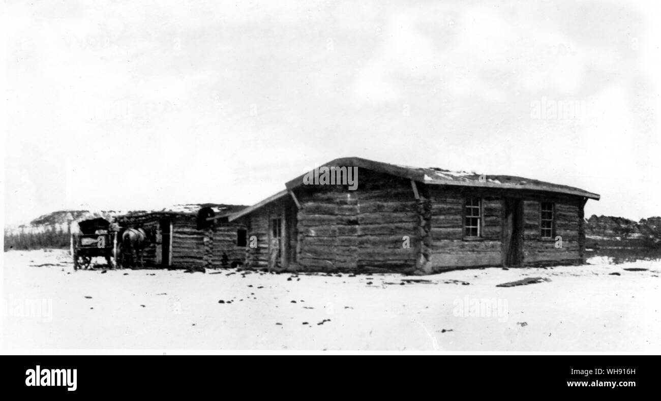 Der Maltese Cross Ranch Hauptquartier.. Stockfoto