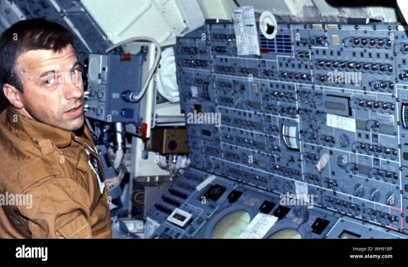 Raumfahrt - Astronauten. Paul J Weitz an Bord Skylab. Stockfoto