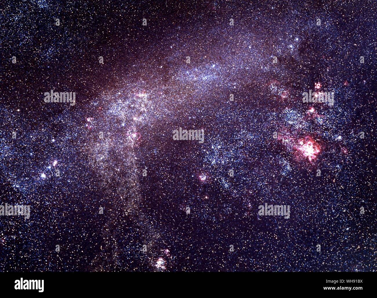 Platz - Sterne/Galaxien und Nebel Stockfoto