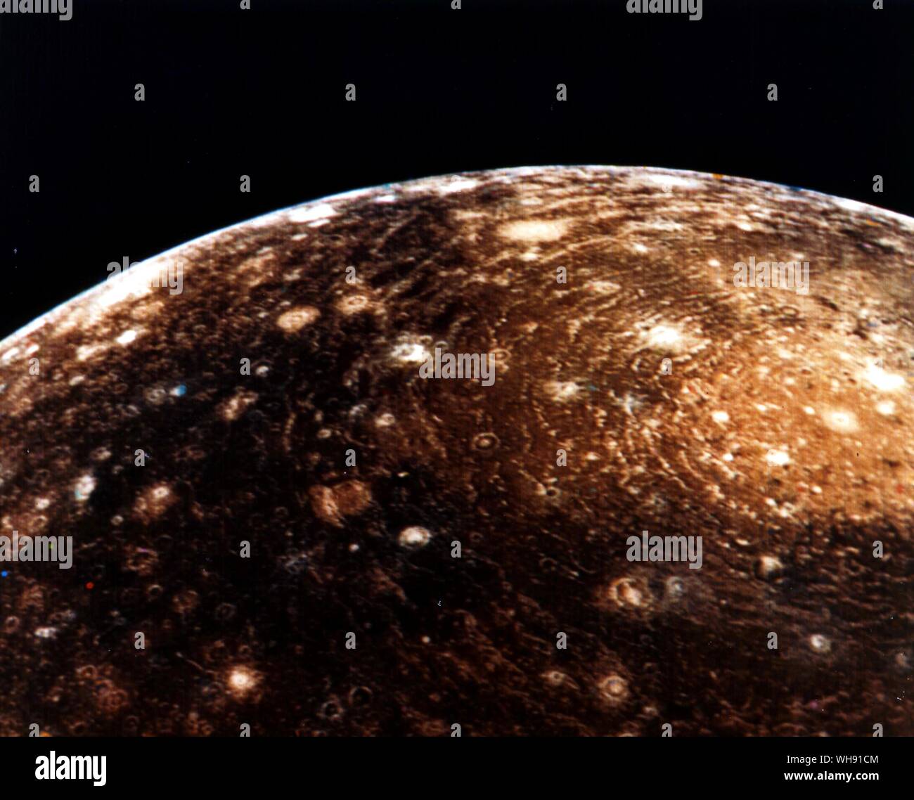 Platz - Jupiter. Callisto. Stockfoto
