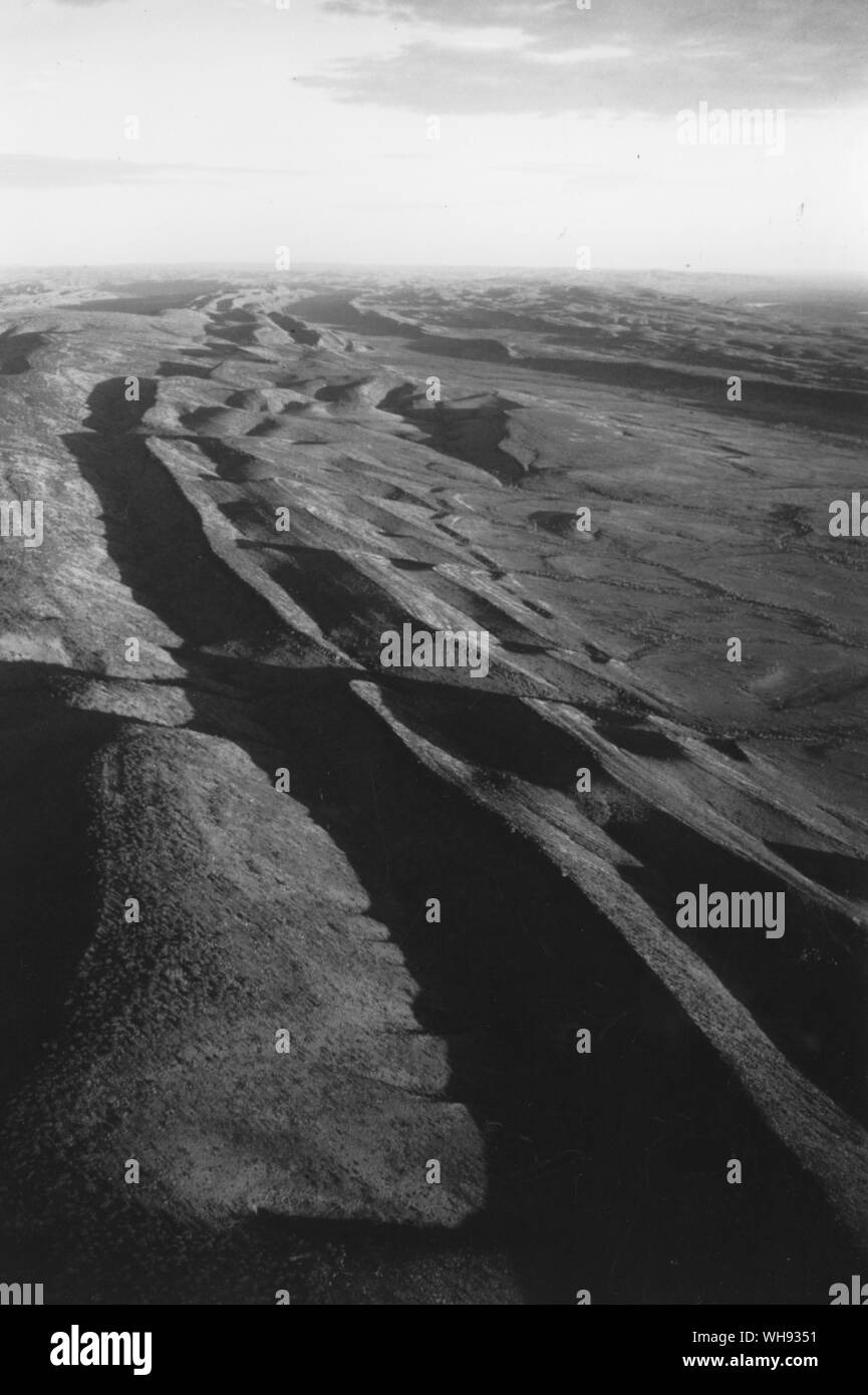 Antike und erodierten Bergrücken der MacDonell Ranges Stockfoto