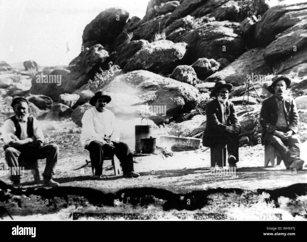 Reflektierende Störungssucher auf die Overland Telegraph 1908 Stockfoto