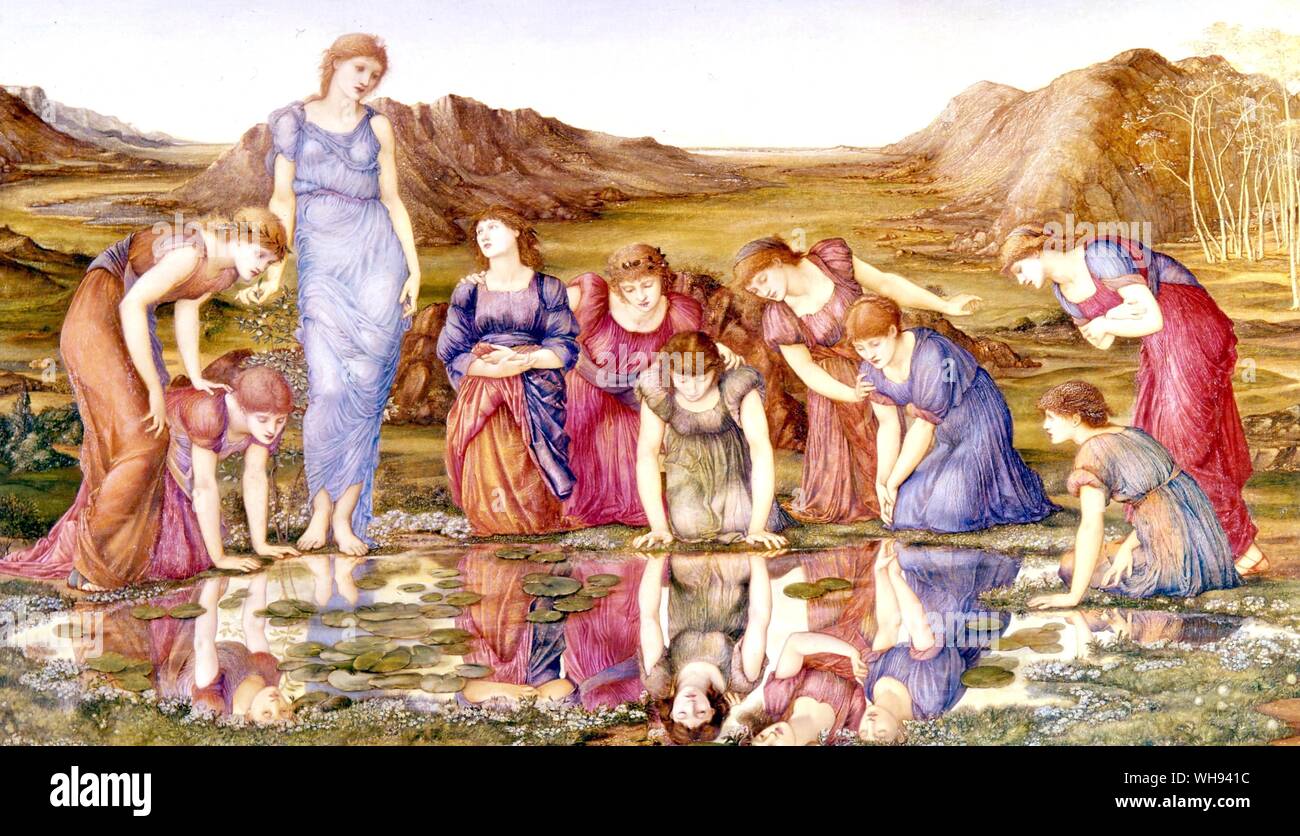 Der Spiegel der Venus von Edward Coley Burne Jones 1833-1898 Stockfoto