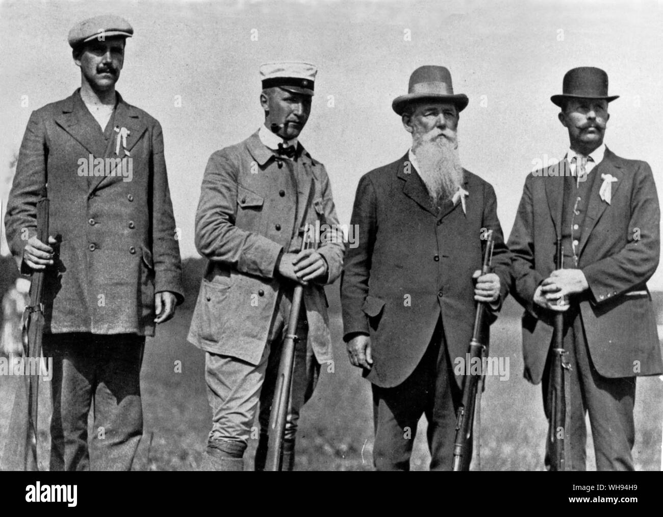 1912 Die Olympischen Spiele in Stockholm von links nach rechts Alfred  Siege, Ake Lundeberg, Oscar Siege und Olof Arvidsson Schweden  Stockfotografie - Alamy