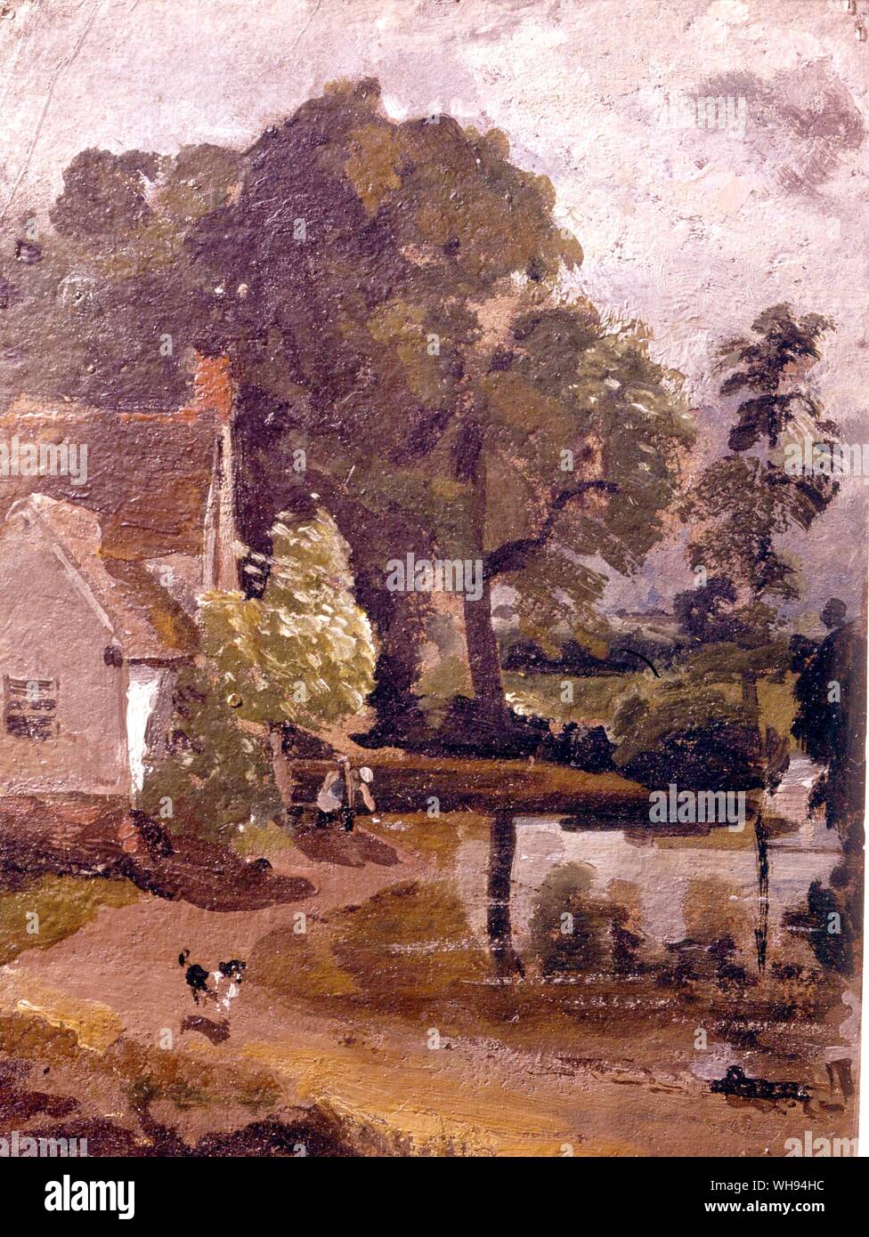 Willy Loots Cottgae in der Nähe von Flatford Mill 1810-15 von John Constable Stockfoto