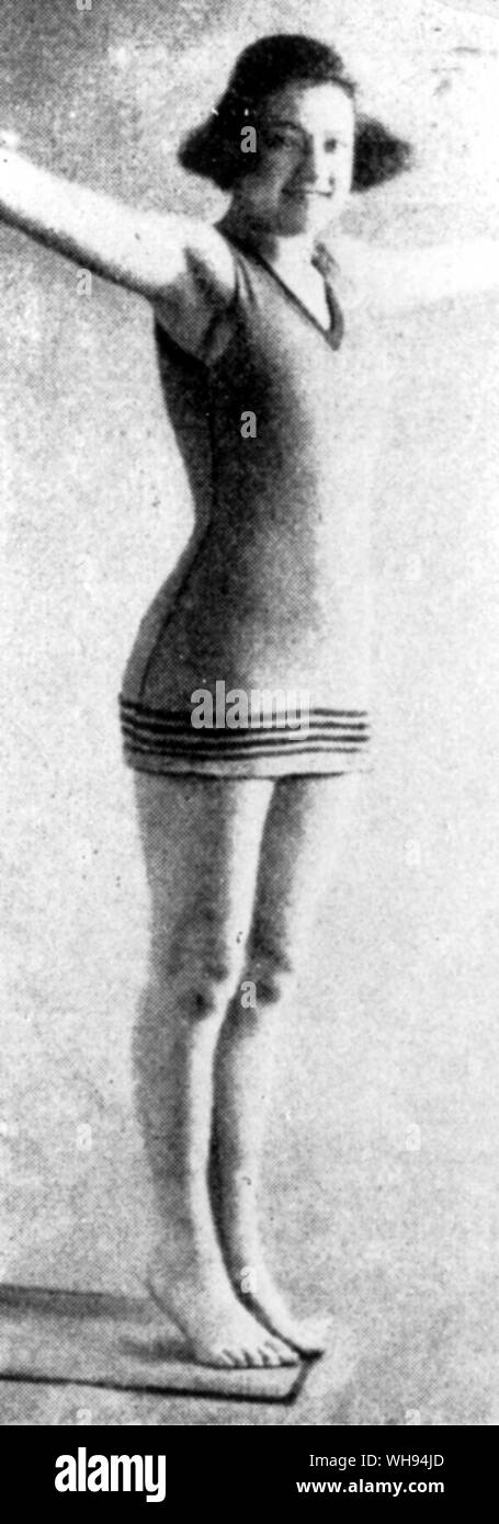 Helen Wainwright USA Schwimmer Olympische Spiele 1920 Antwerpen Stockfoto