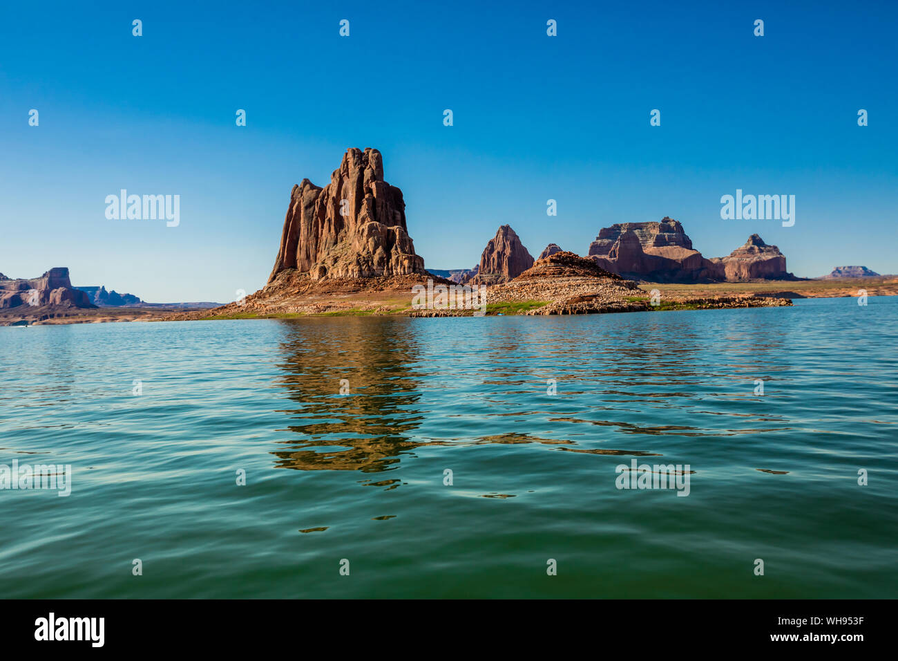 Schönen Lake Powell, Grenze von Arizona und Utah, Vereinigte Staaten von Amerika, Nordamerika Stockfoto