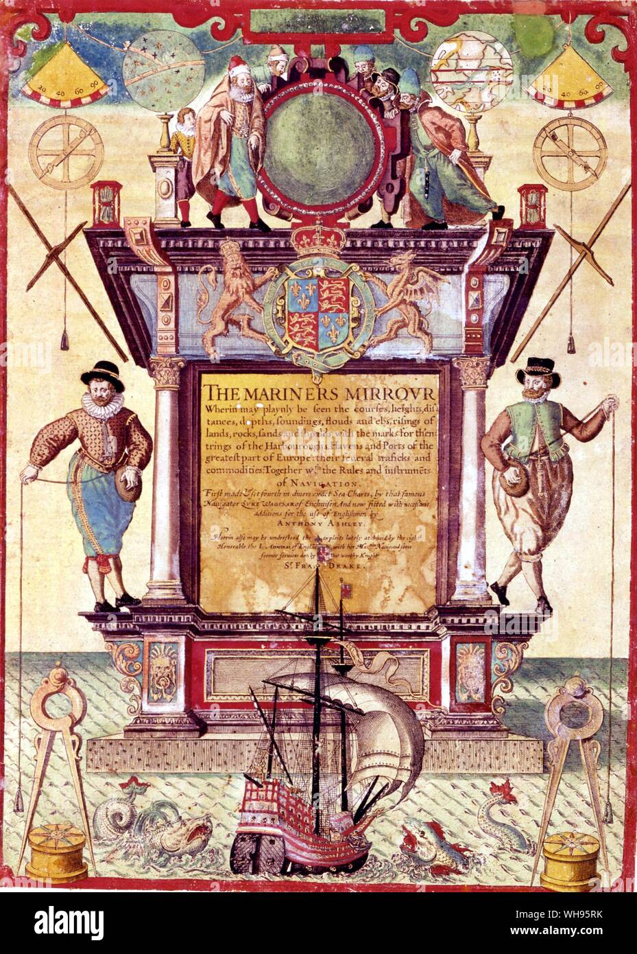 Kunst Fächer? Bücher / der Spanischen Armadas, 1588. Stockfoto