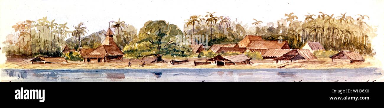Hawaii: Das Dorf Ke Dulan, wenig Ki Insel. Stockfoto