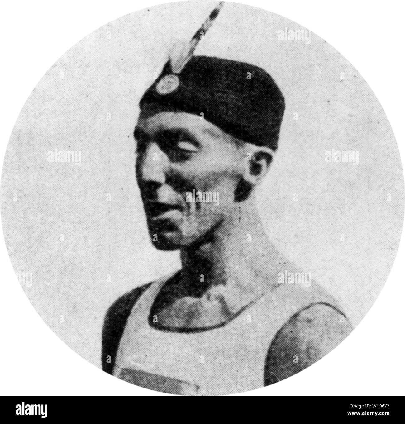 Frankreich, Paris Olympics, 1924: Leon Stukelj aus Jugoslawien, die zahlreiche Medaillen bei Weltmeisterschaften und Olympischen Spielen. Stockfoto