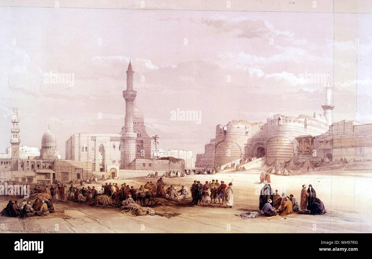 Eingang der Zitadelle Kairo Ägypten Stockfoto