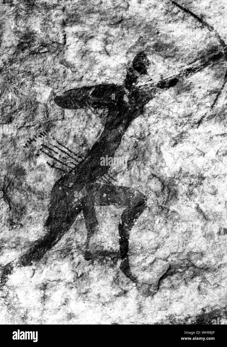 Algerien, Afrika: Die Felszeichnungen im Tassili, ca. 3000 v. Chr. Stockfoto