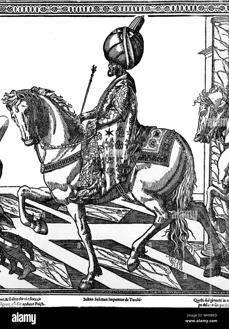 Warfare: Suleiman dem Prächtigen, über das Hippodrom in Konstantinopel. Stockfoto