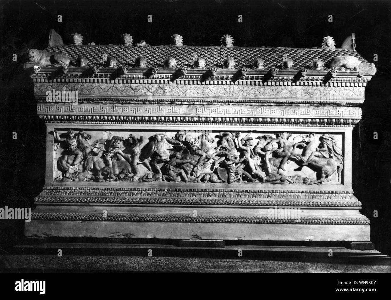 Kriegsführung/Türkei, Istanbul, C. 320 v. Chr. Relief zeigt die Griechen gegen die Perser. Stockfoto