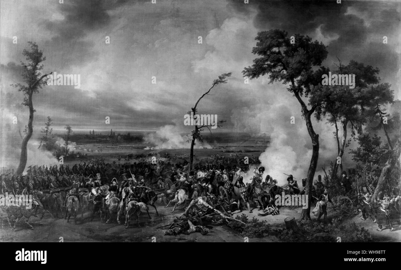 Kriegsführung/Deutschland: Schlacht von Hanau, 1813. Stockfoto