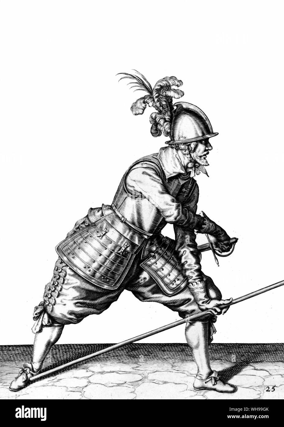 Kriegsführung/Pikes als von Soldaten im frühen 17. Jahrhundert verwendet. Stockfoto