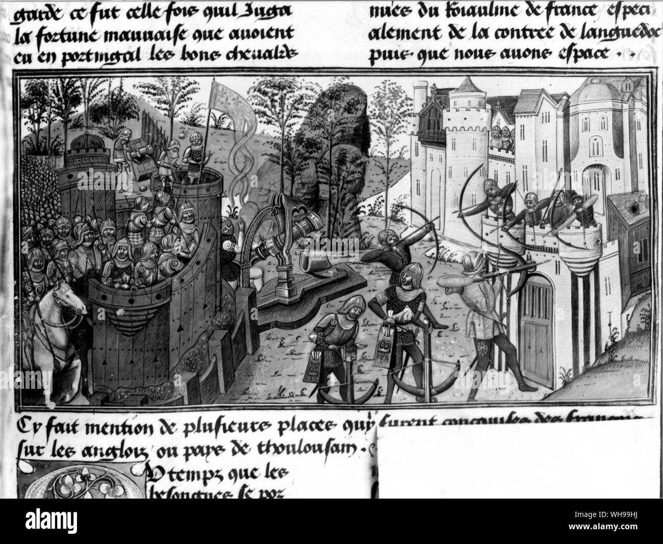 Kriegsführung/Mittelalter. Bastion errichtet gegen Brest, 15. Jahrhundert. Stockfoto