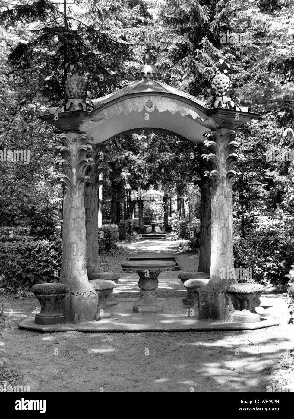 Eine chinesische Kiosk an Veitshochheim Stockfoto