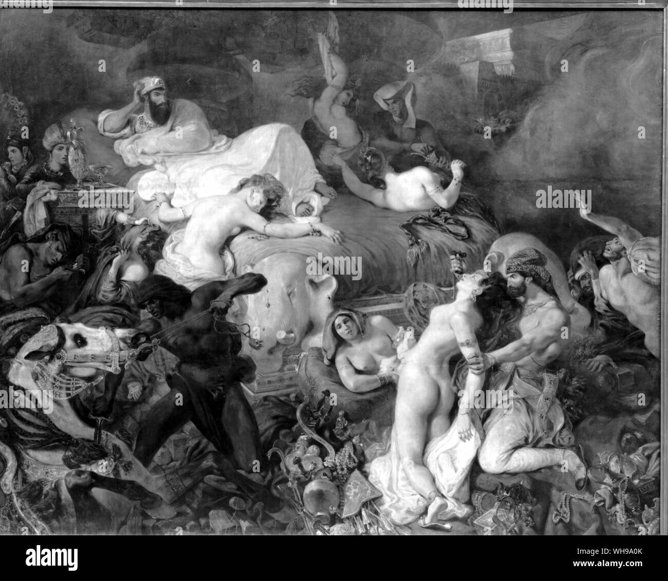 "Kostümdrama': Der Tod von Sardanapalus von Delacroix Stockfoto