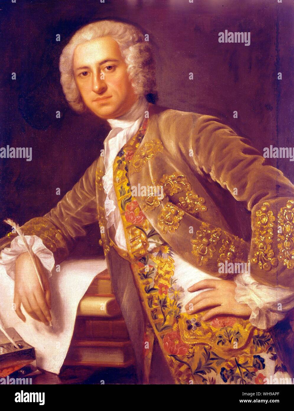 David Garrick 1717-1779 englischer Schauspieler und Theaterdirektor Stockfoto