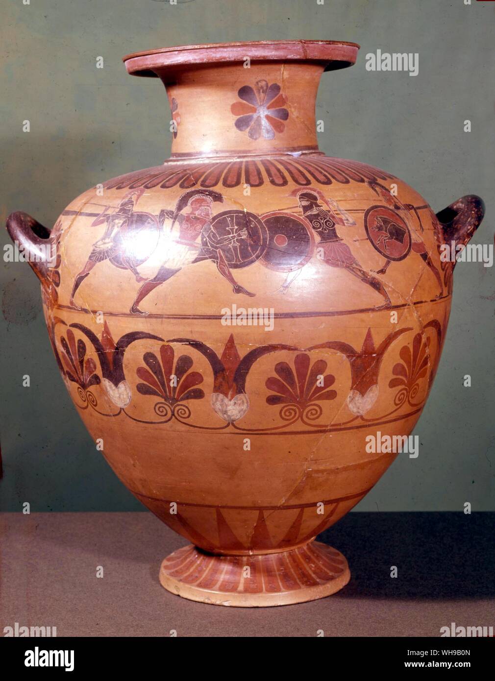 Archäologie Griechenland griechische bemalte Keramik beschreibenden Hydria von Caere Stockfoto