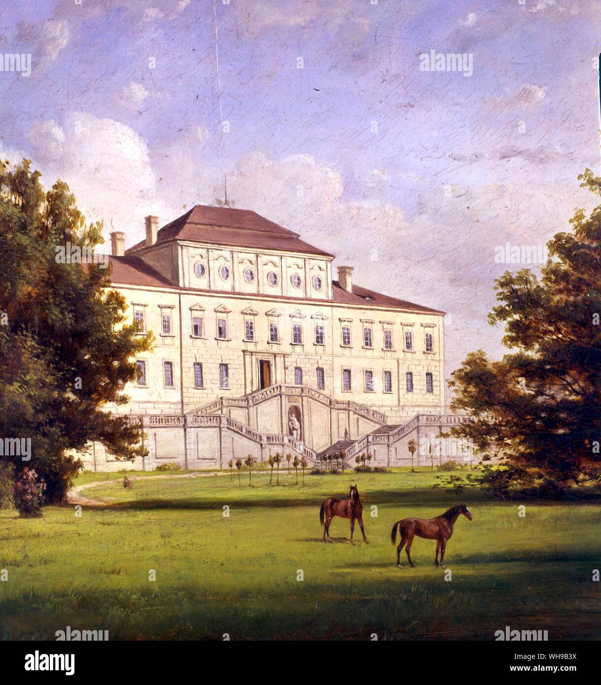 Dux Schloss Duchcov Tschechoslowakei 18. Stockfoto