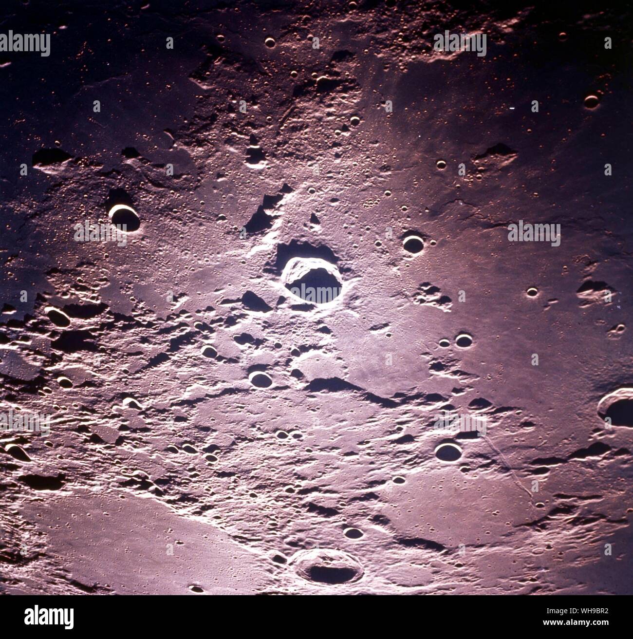 Platz Krater Lalande auf dem Mond. Stockfoto