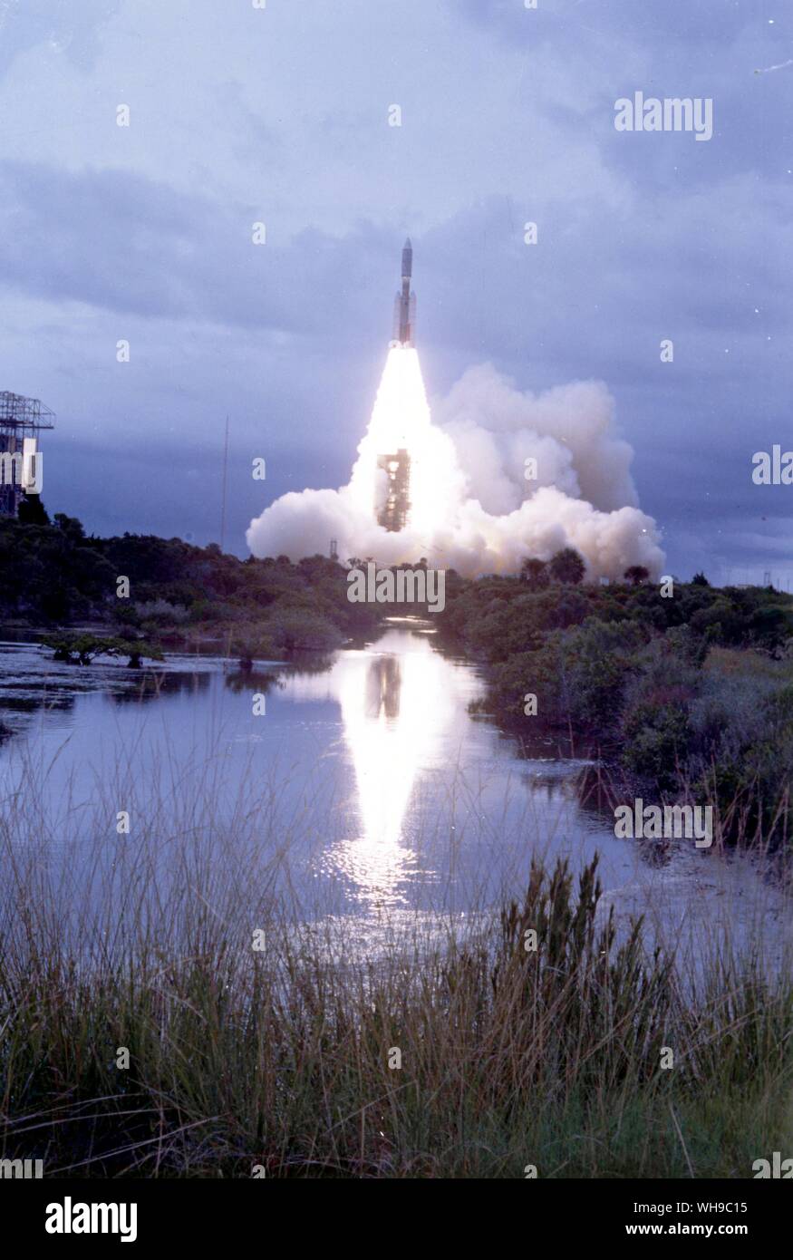 Platz startet. Viking 2 für Mars gebunden. 9. September 1975. Stockfoto