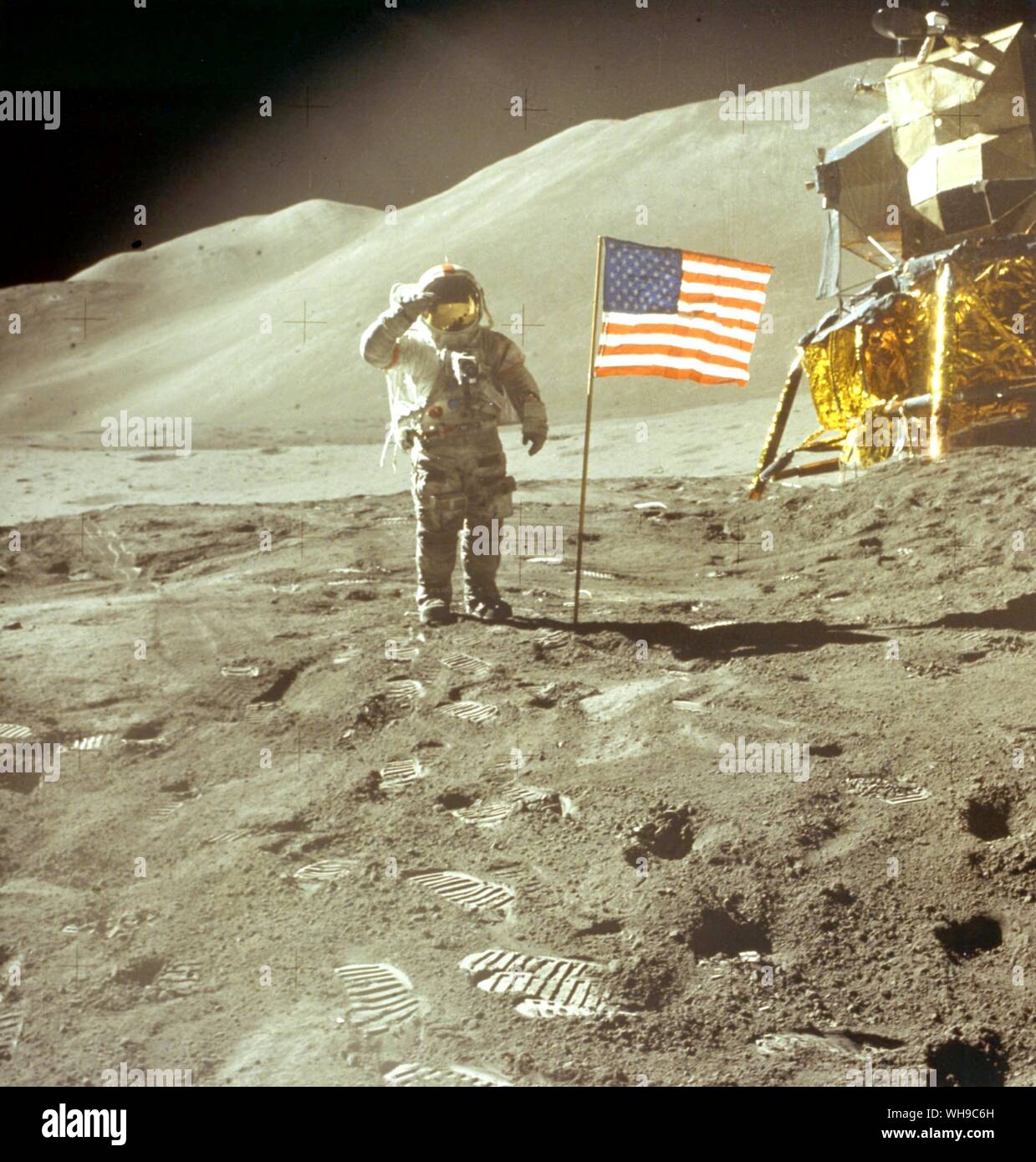 Raum Mensch auf dem Mond, Apollo 15. Stockfoto